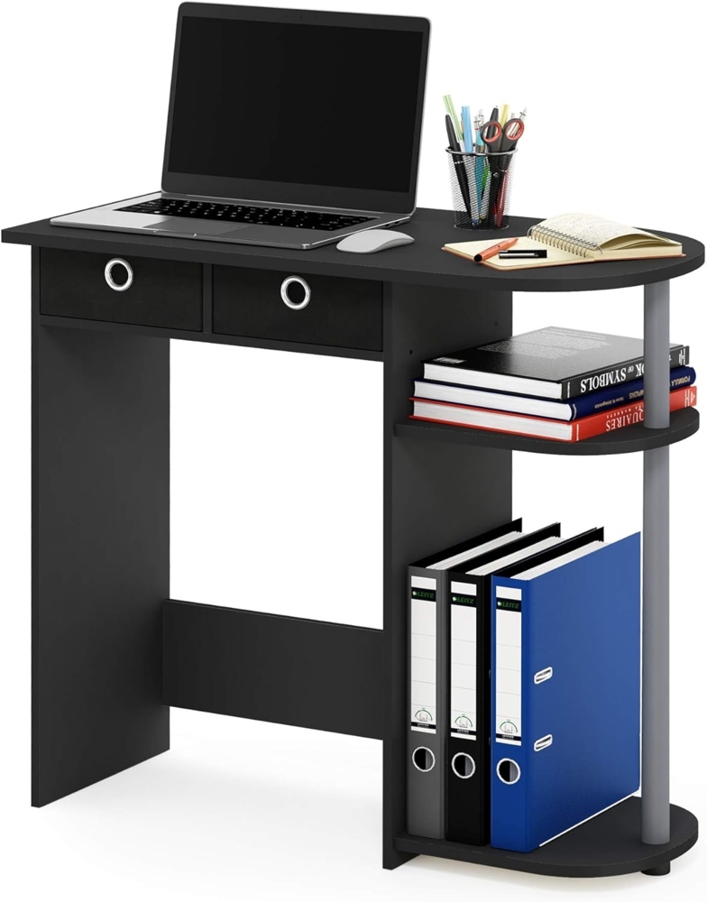 Furinno Go Green Laptop Notebook Computer Schreibtisch/Tisch, holz, Schwarz/grau, 39. 62x39. 62x72. 39 cm Bild 1