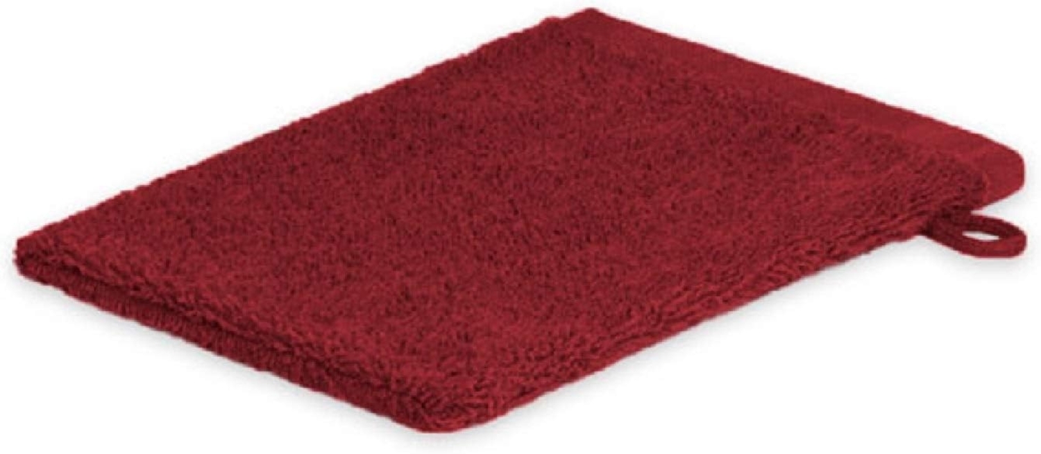 Waschhandschuh Frottier 500 g/m² 15 x 21 cm Bordeaux Bild 1