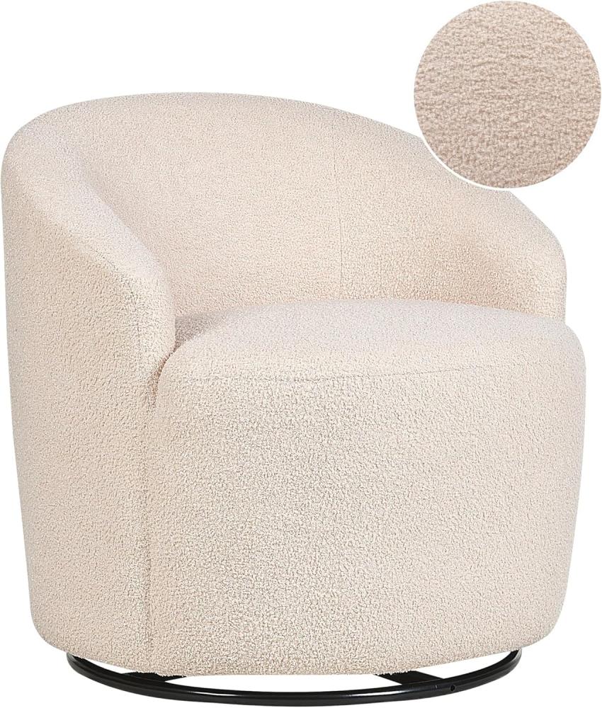 Sessel DAVIK Bouclé Beige Bild 1