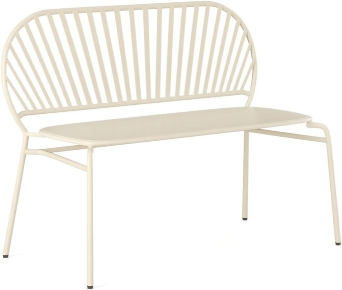 Vente-unique - Gartenbank - Metall - Beige - CEDEIRA von MYLIA Bild 1