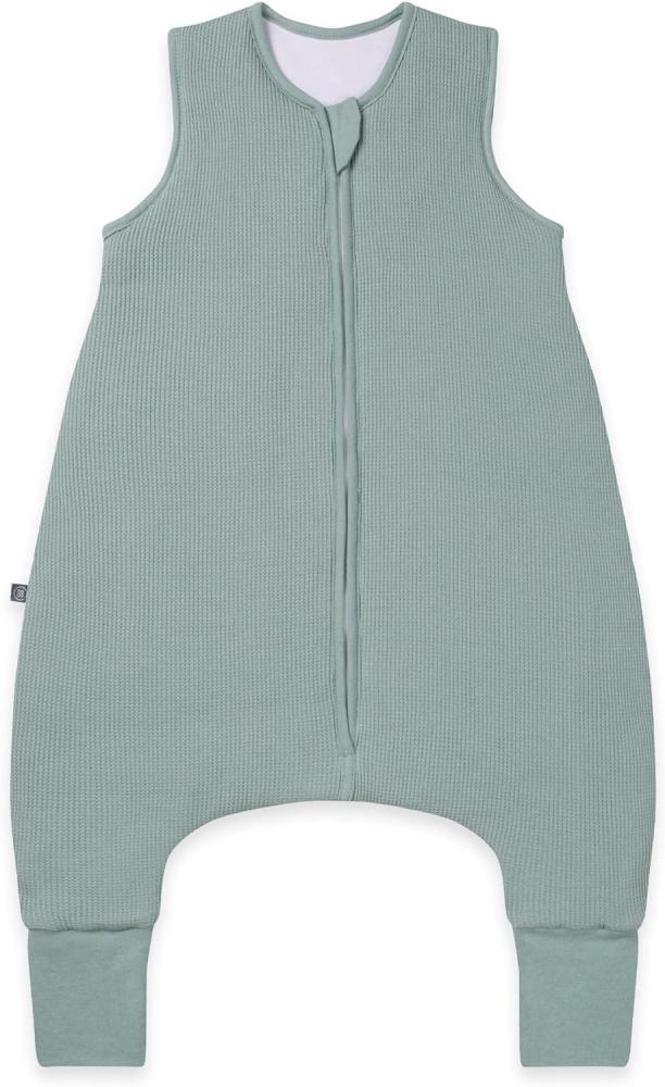 emma & noah Baby Schlafsack mit Füßen 2.5 TOG, Strampelsack für den Herbst und Winter, Bio-Baumwolle, OEKO-TEX Zertifiziert, Kuscheliger Schlafsack für Neugeborere (Essential Mint, 70 cm) Bild 1