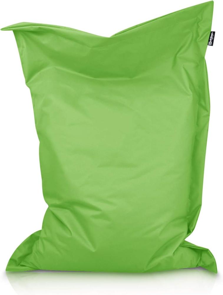 BuBiBag XXL Sitzsack, Outdoor Sitzsäcke für Kinder und Erwachsene, Bodenkissen Beanbag Fatboy wetterfest (Kiwigrün 220x120 cm) Bild 1