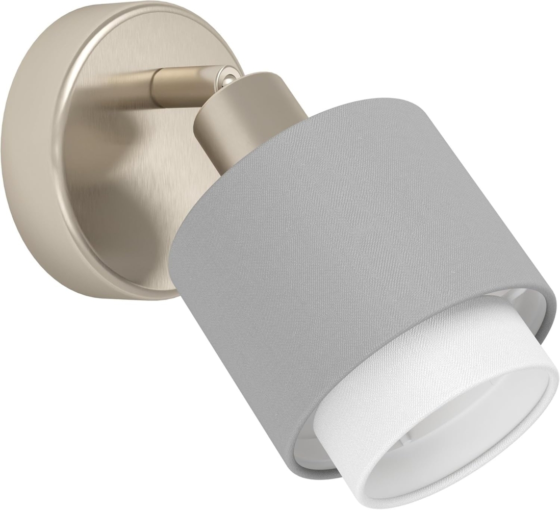 Eglo Spot Bellizzi nickel matt grau 11 cm E14 Bild 1