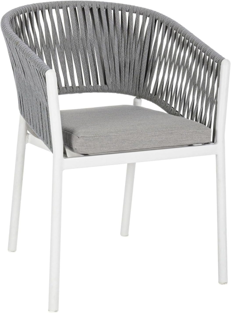 Gartenstuhl Florencia mit Armlehnen, Grau Bild 1