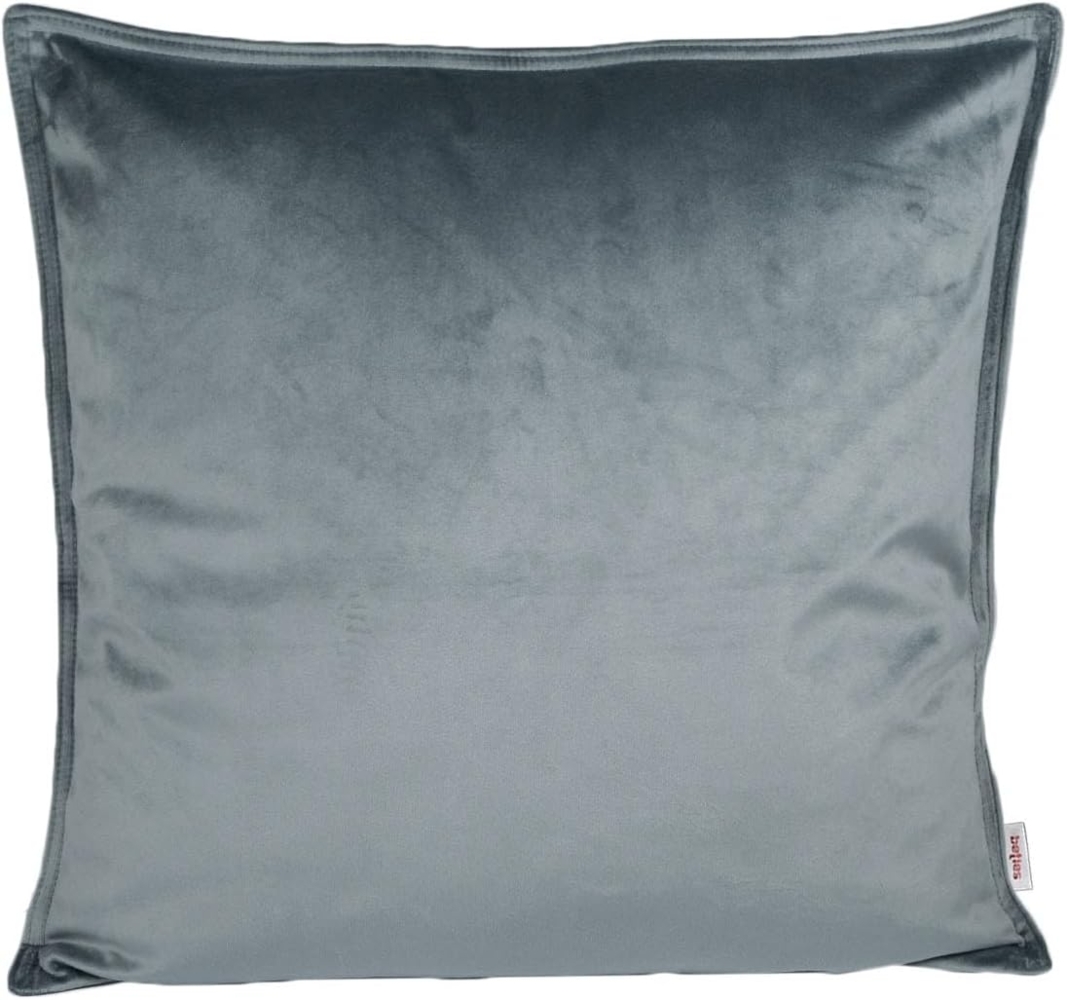 Kissenhülle ca. 40x40 cm stein-grau beties "Samt&Sonders" Bild 1