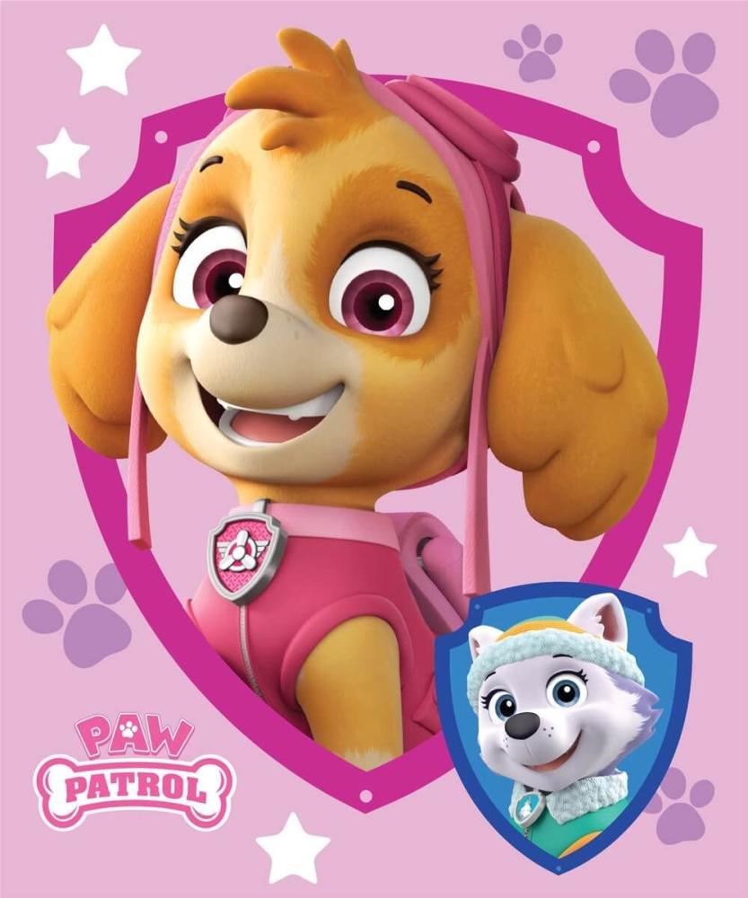 Paw Patrol Fleecedecke Schmusedecke Kuscheldecke rosa 100 x 140 cm Bild 1