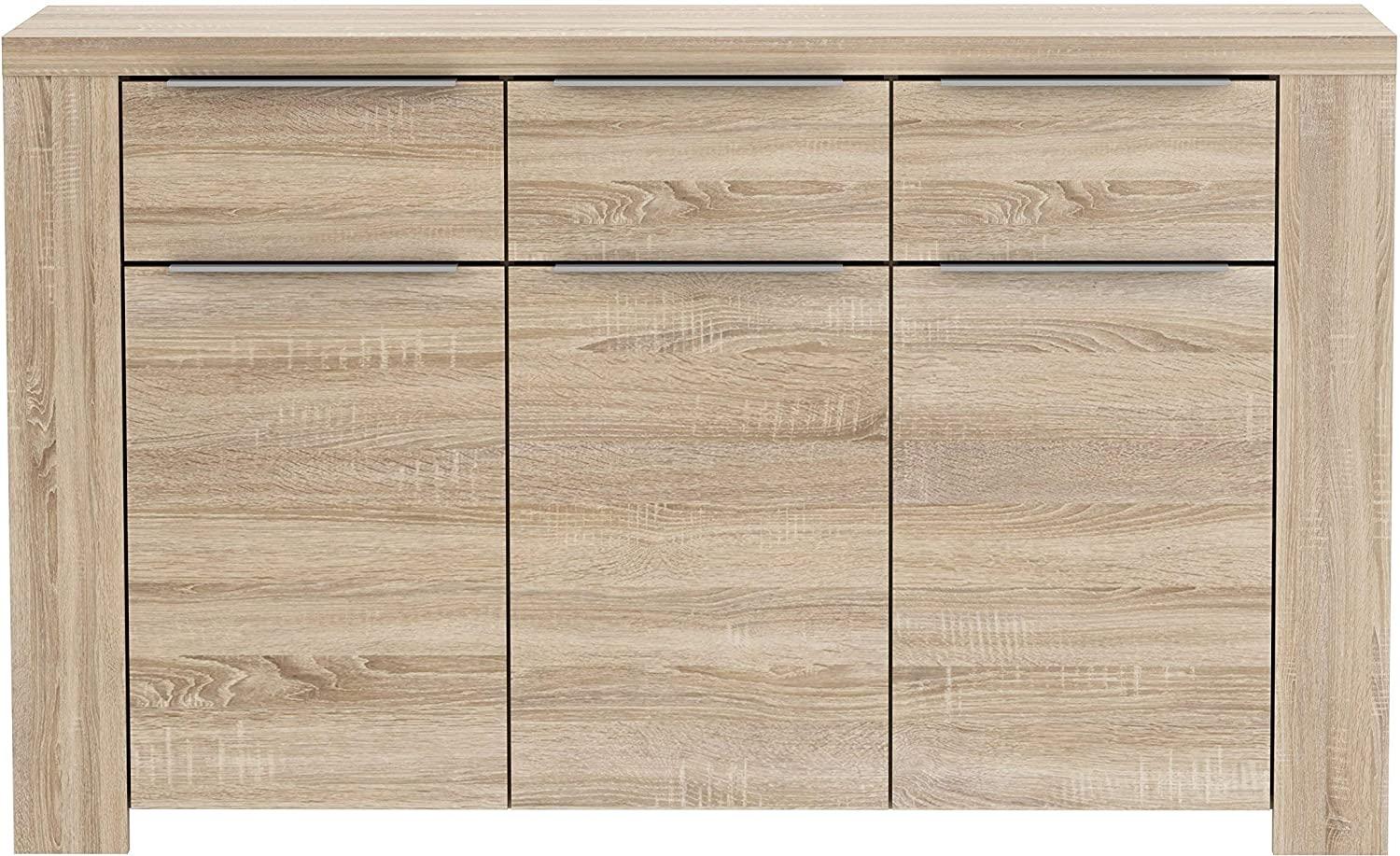 FORTE Calpe Sideboard, Holzwerkstoff, Beige, 143,8 x 86,6 x 41,3 cm Bild 1