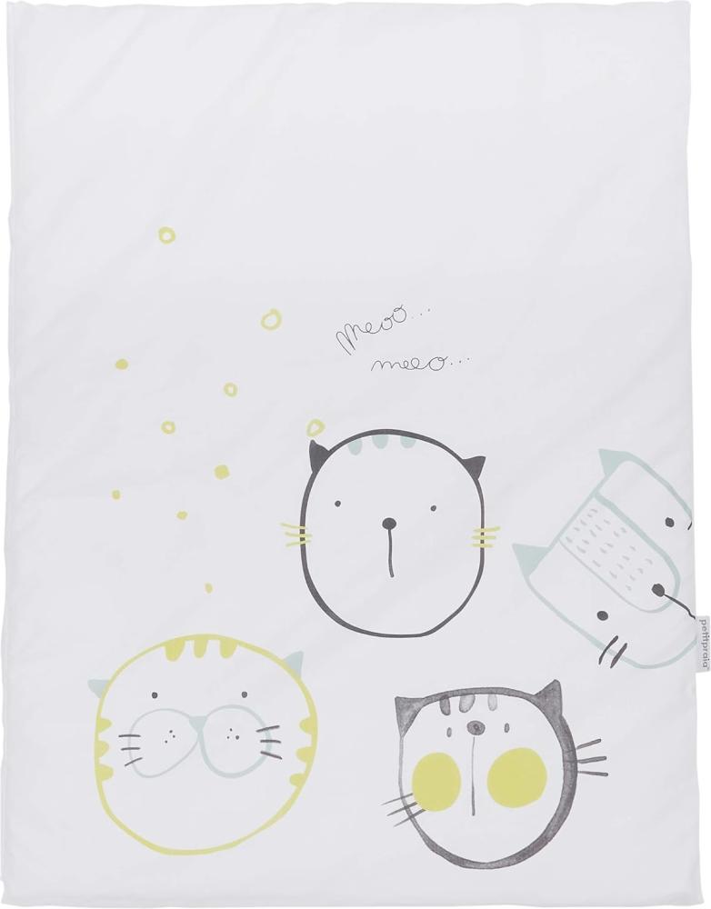 Petitpraia Cats-Tagesdecke für Kinderbett, 50 x 75 cm, Füllung enthalten, ohne Kissen, Decke Bild 1