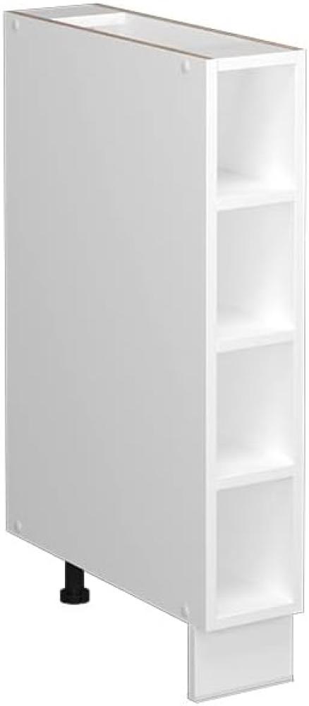 Vicco Küchenschrank Küchenmöbel Küchenzeile Fame-Line modern Küche Einbauküche Blende Unterschrank Hochschrank Hängeschrank (Weiß ohne Front, Regalunterschrank 15 cm) Bild 1