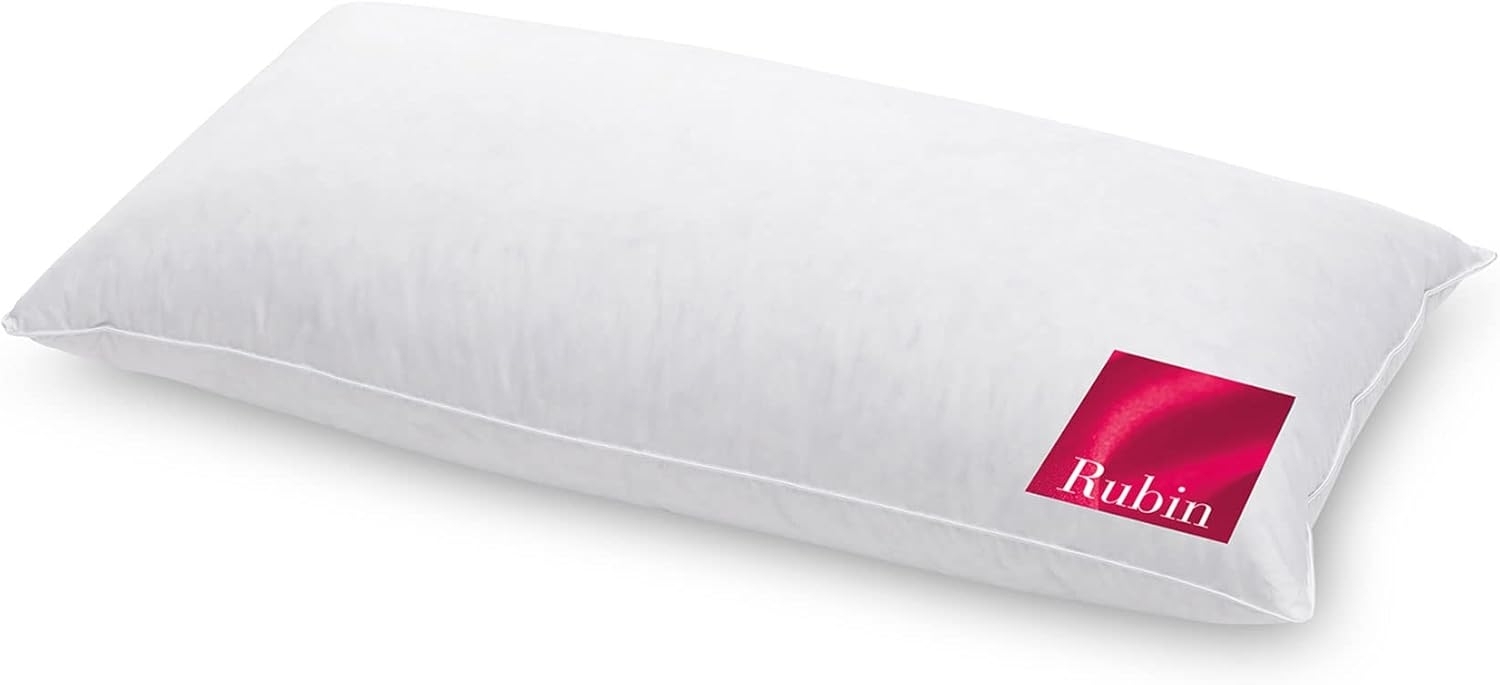 HANSKRUCHEN Daunenkissen RUBIN, Füllung: 85% Federchen, 15% Daunen, Bezug: 100% Baumwolle, allergikerfreundlich Bild 1