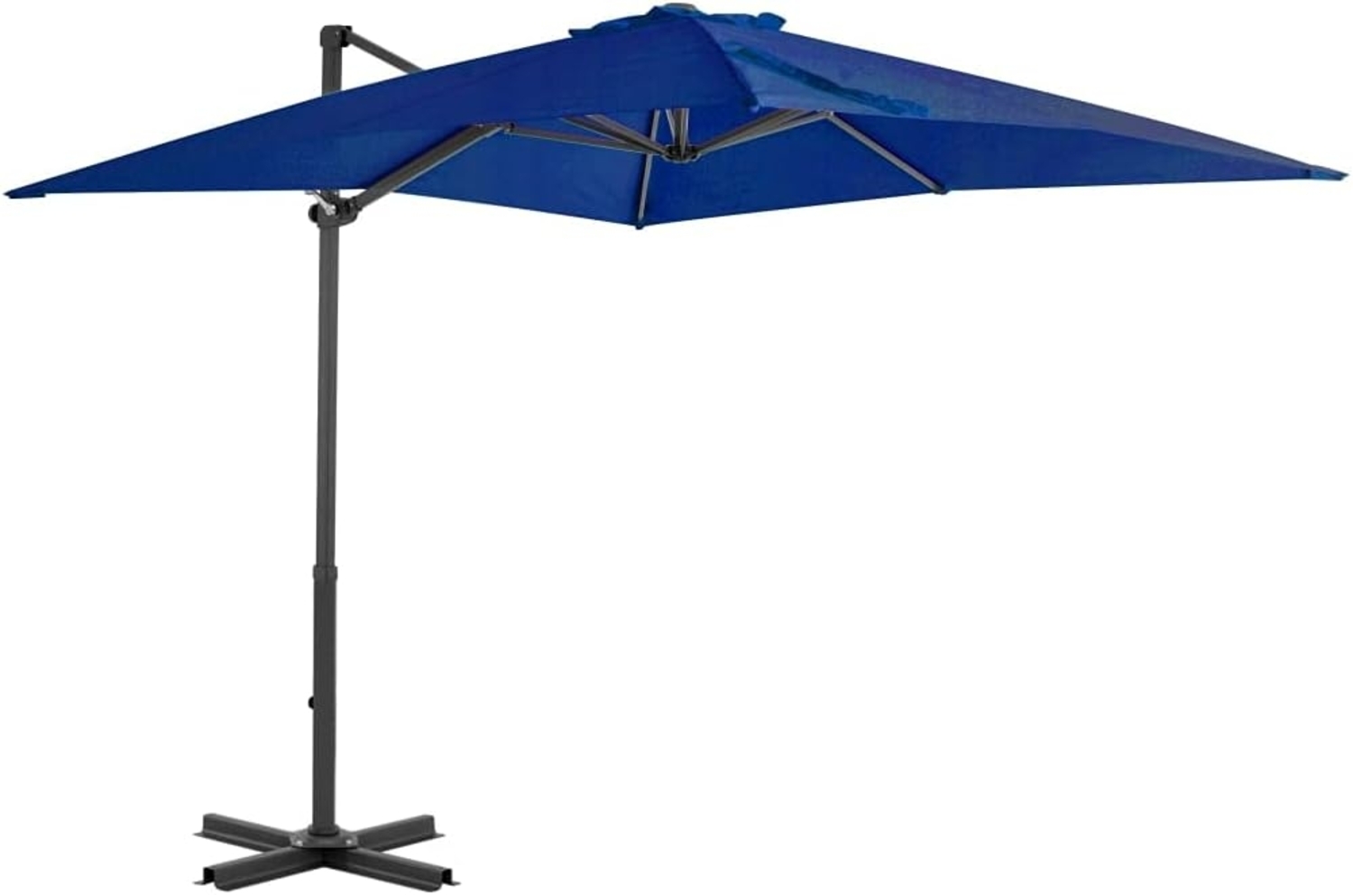 vidaXL Ampelschirm mit Aluminium-Mast 250x250 cm Azurblau 46987 Bild 1
