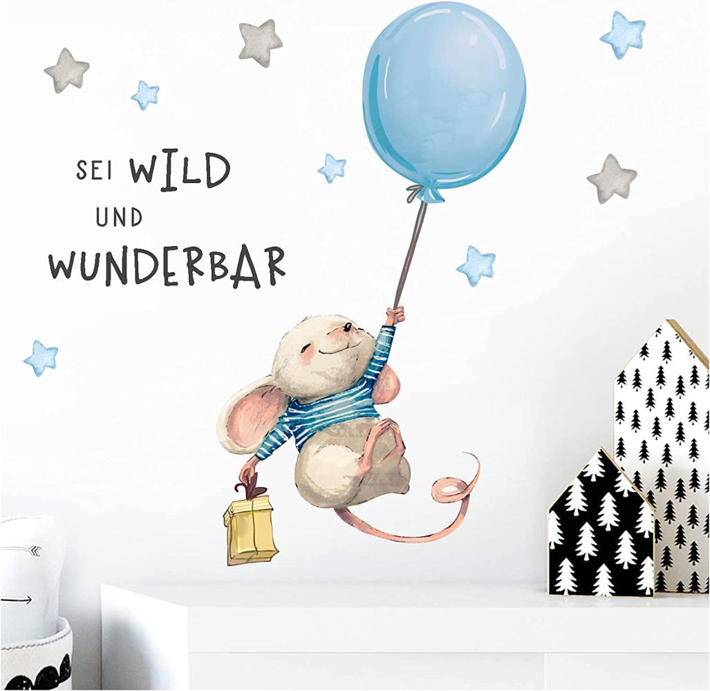 Little Deco Wandbilder 'Spruch sei wild & Maus' Wandbild 146x61 cm (BxH) Bild 1