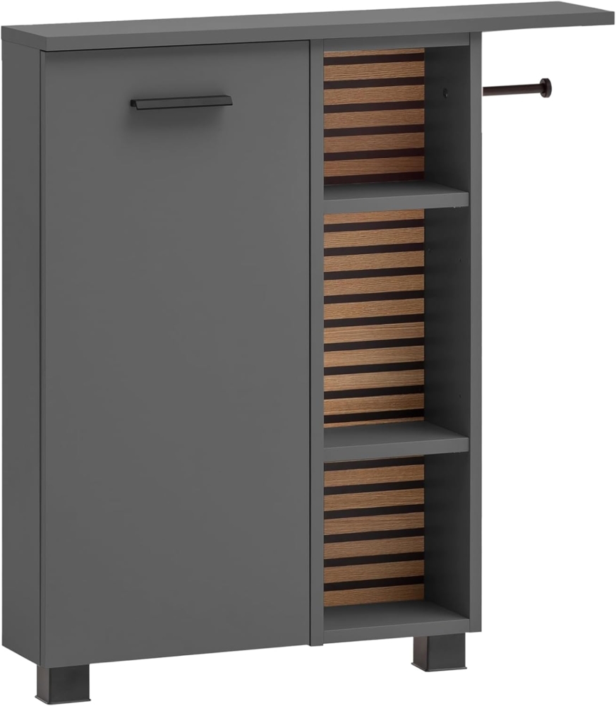 Schildmeyer Nischenschrank Katta 158594, anthrazit/Akustikpaneel Optik, 70,7 x 17,0 x 74,3 cm Bild 1