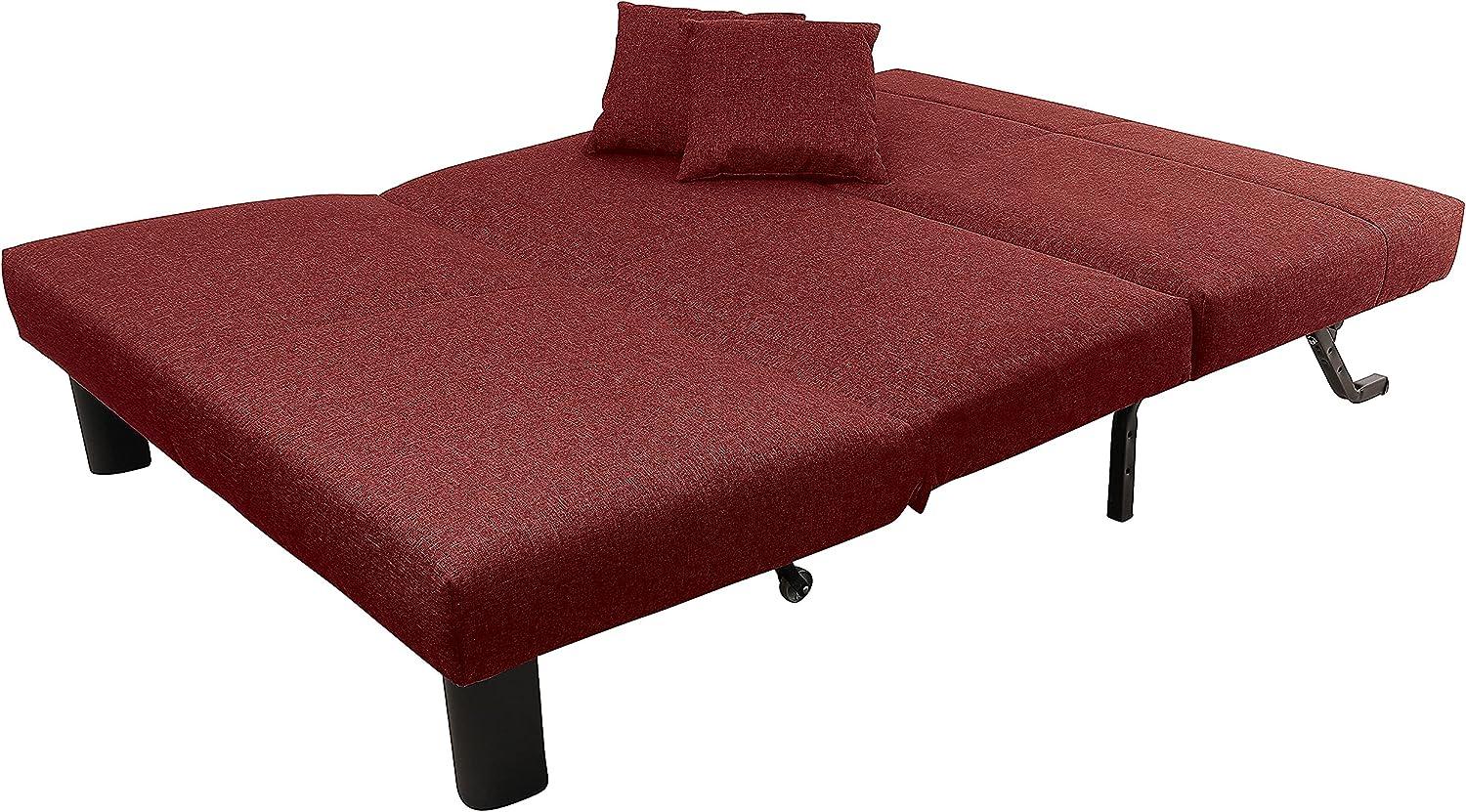 Max Winzer Faltsofa Columbus 145 x 100 x84 cm rot Bild 1