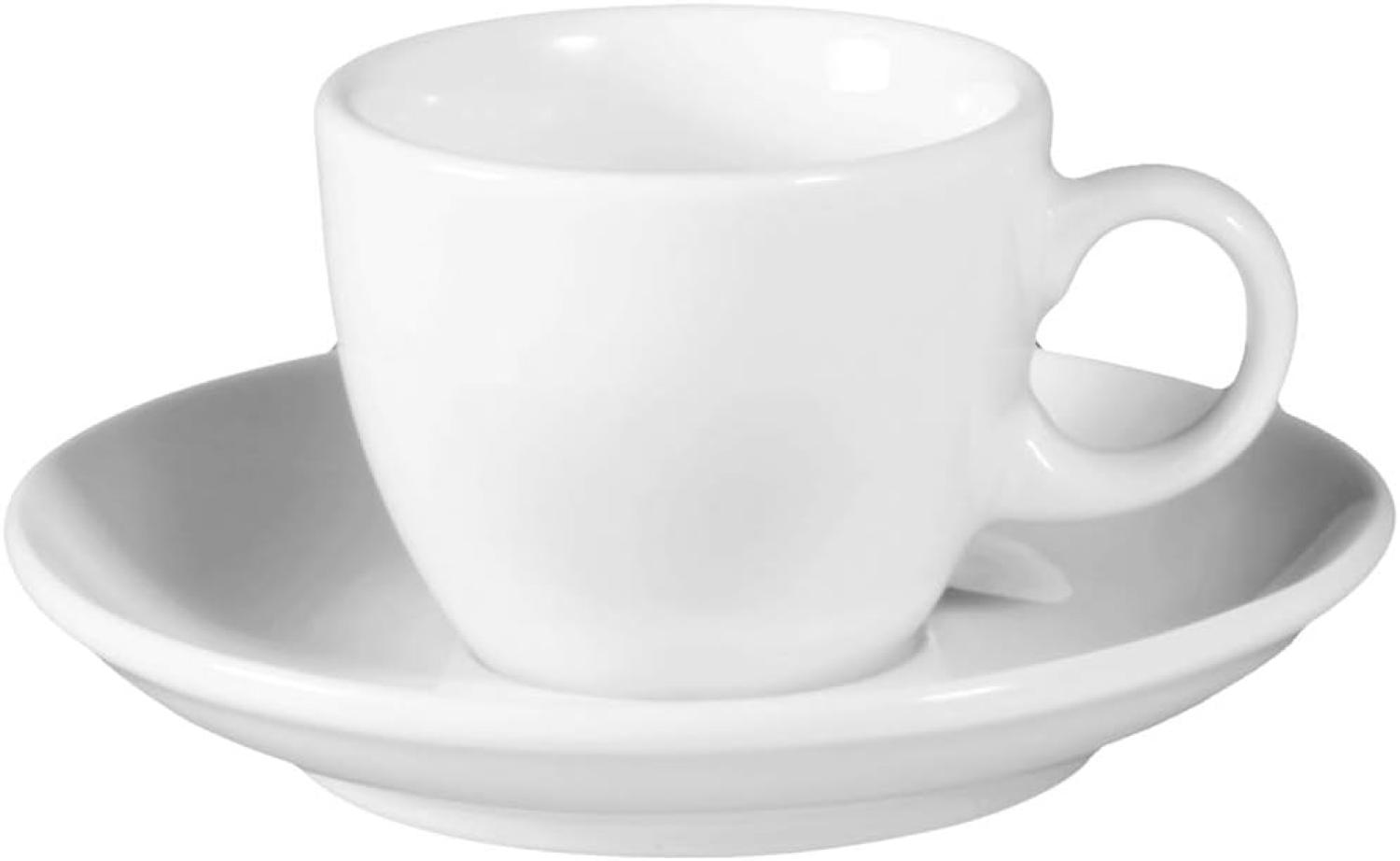 Set Espressotasse mit Untertasse 0,09ltr. 12cm 1132 Aktion VIP. COLLECTION WEISS UNI 3 Seltmann Bild 1