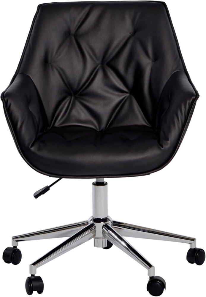 Jahnke BÜROSTUHL BOSS Worx SCHWARZ Kunstleder/Chrom Bild 1