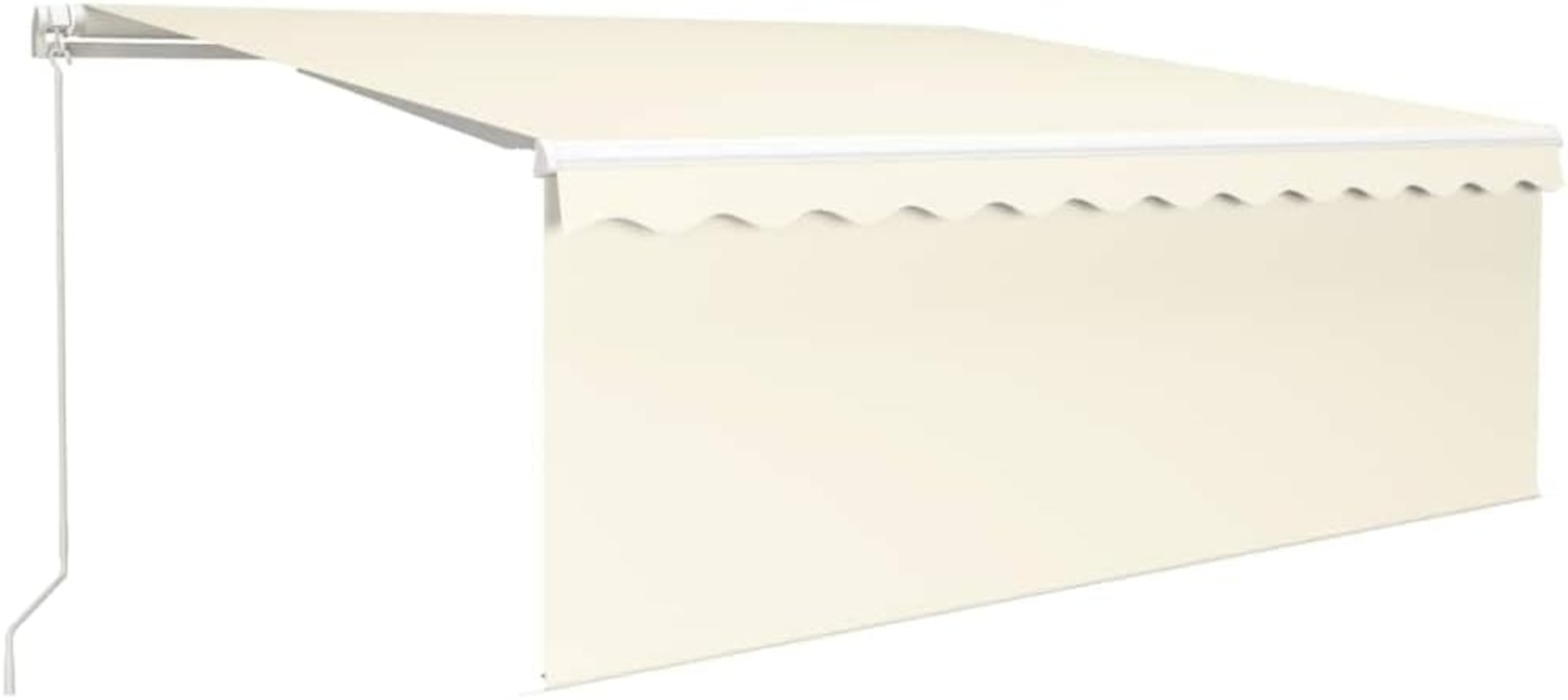 vidaXL Markise Manuell Einziehbar mit Rollo 4x3 m Creme 3069297 Bild 1