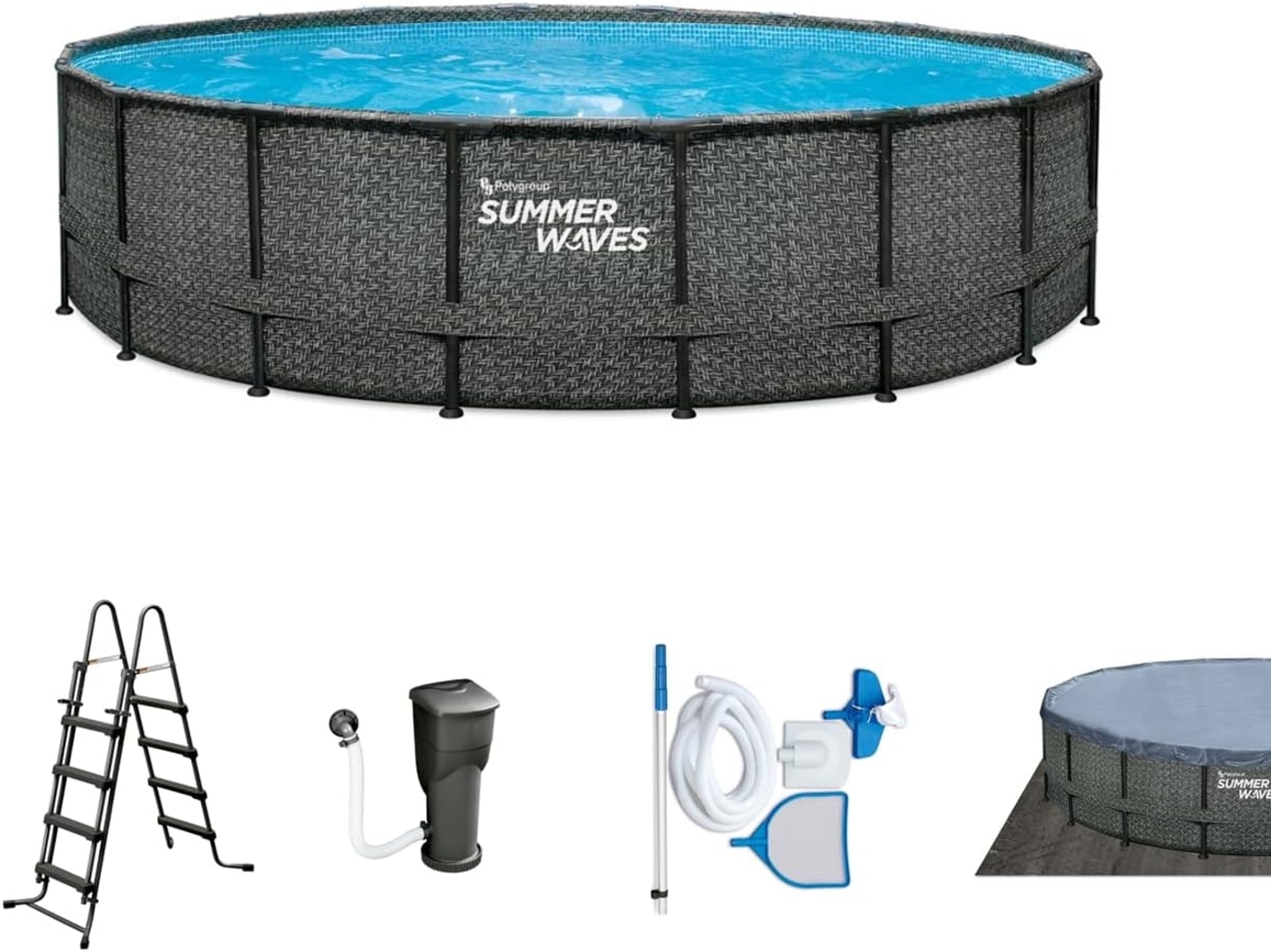 Summer Waves Elite Frame Pool | Aufstellpool rund Bild 1
