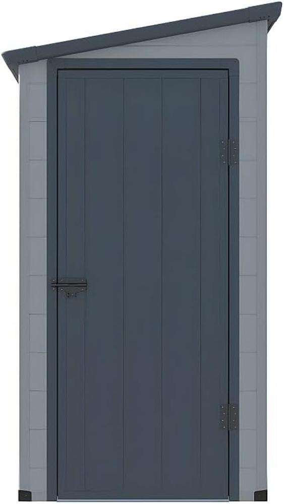 Vente-unique - Anlehn-Gartenhaus Gerätehaus - Kunstharz - 2,12 m² - ALBERTO Bild 1