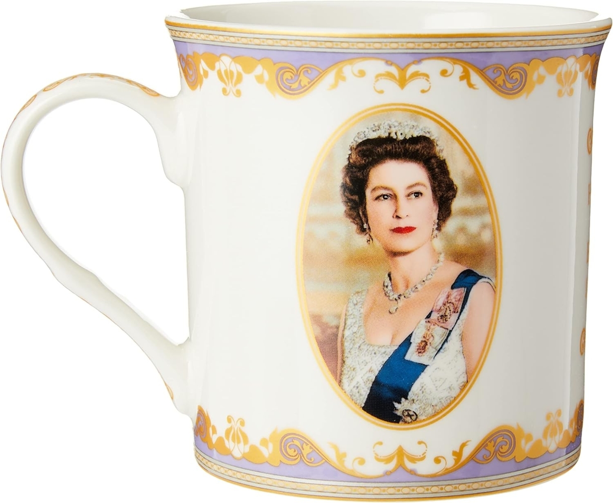 LEONARDO Tasse Königin Elizabeth II Gedanktasse, Knochenporzellan Bild 1