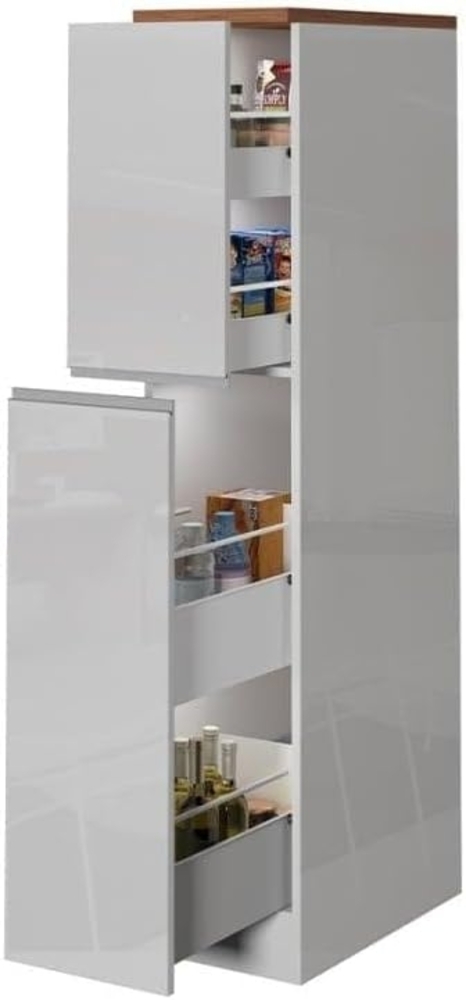 KOCHSTATION Apothekerschrank KS-Sole Breite 30 cm, 2 Auszüge, 4 Fächer Bild 1