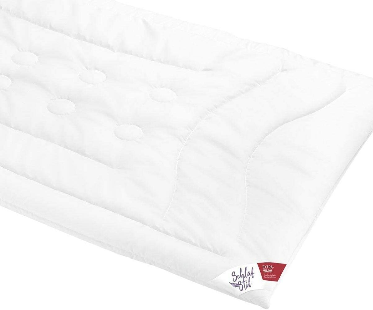 Schlafstil Faserdecke trio F400 extra warm, Füllung: 100% 3D Markenfaser|135x200 cm Bild 1