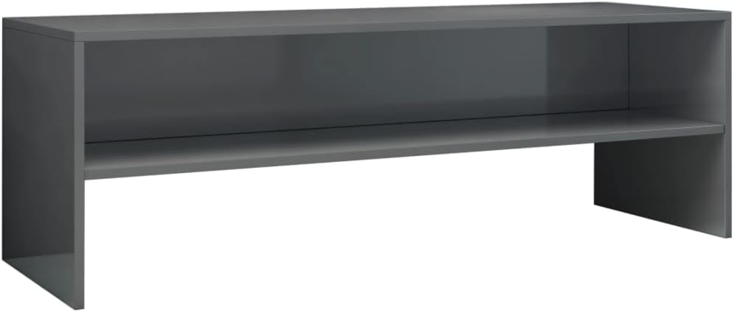 vidaXL TV-Schrank Hochglanz-Grau 120x40x40 cm Holzwerkstoff 800044 Bild 1