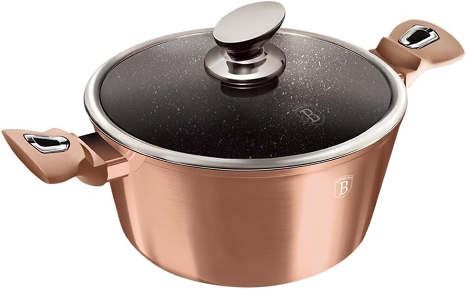 Berlinger Haus Kochen Berlinger Haus Topf 8,0l 30cm Metallic Rose Gold BH6194 Bild 1