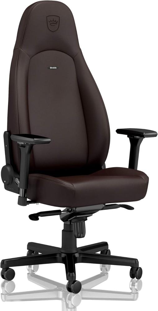 noblechairs ICON Java Edition - Gaming Stuhl 150 kg Belastbarkeit - Chefsessel Bürostuhl Ergonomisch - Gamer Sessel - Office Chair Ergonomic - Hybrid-Kunstleder - Inklusive Kissen Bild 1