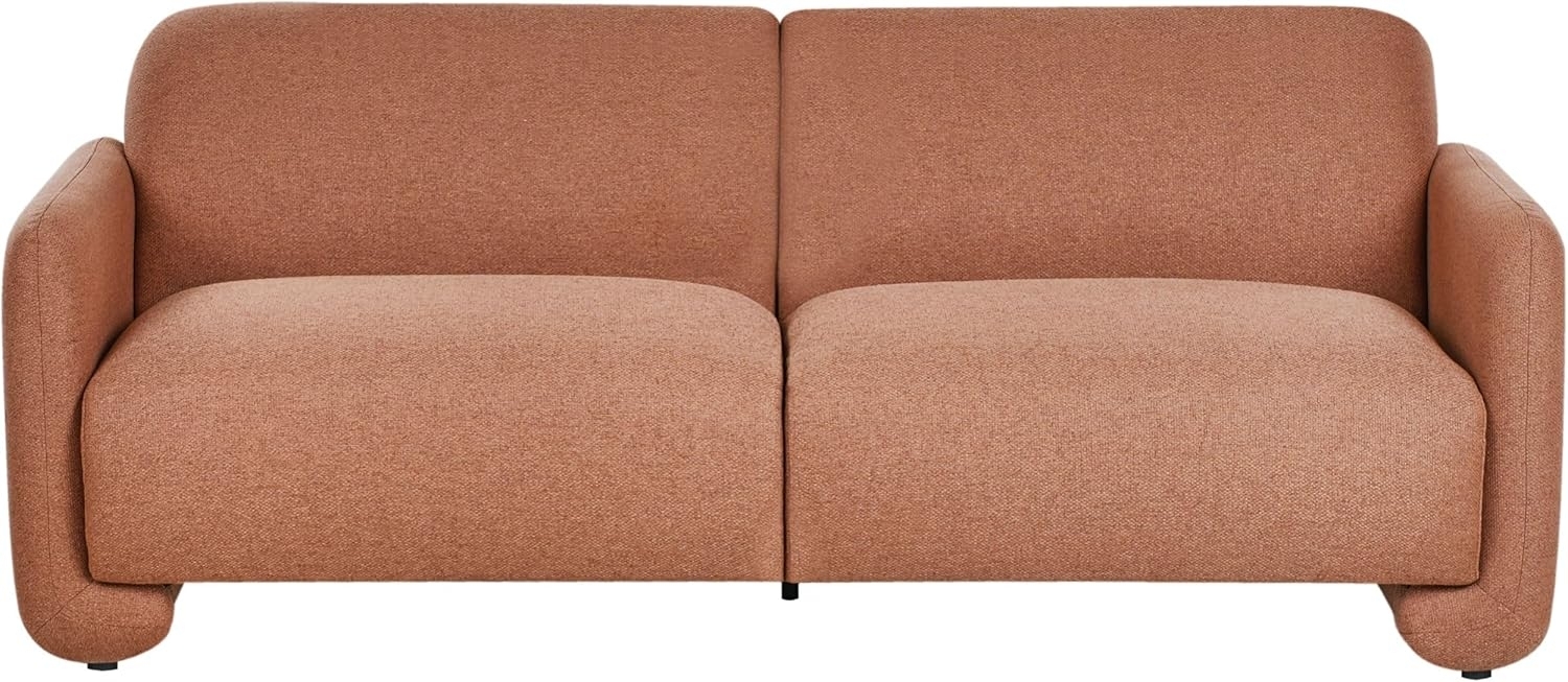 Sofa 3-Sitzer SALAND Stoff Goldbraun Bild 1