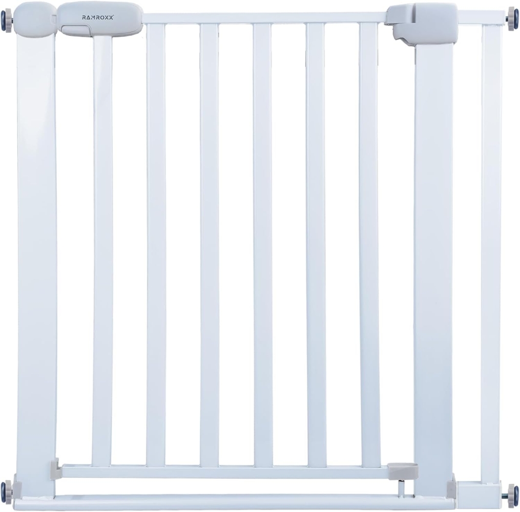 Absperrgitter Treppenschutzgitter weiß für 82-92cm Durchgang 77cm Hoch Bild 1