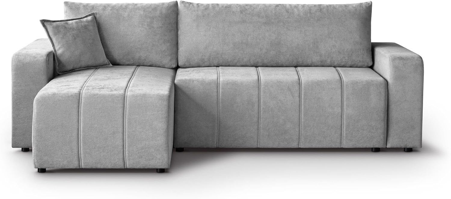 Beautysofa Ecksofa MORI, universelle Seite, mit Schlaffunktion, mit Bettkasten Bild 1