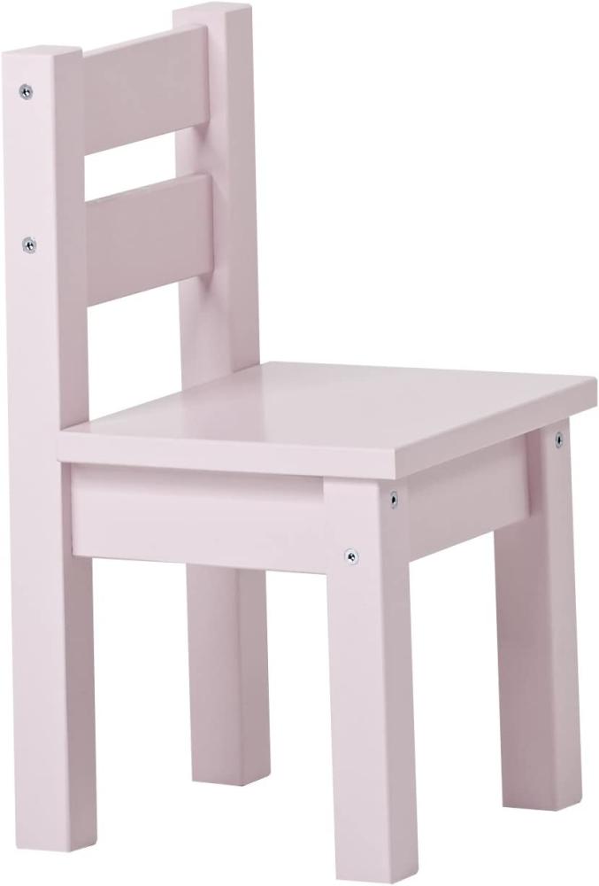 Hoppekids Mads Kinderstuhl, Teil massiv, Rosa, 28 x 28 x 50 cm Bild 1