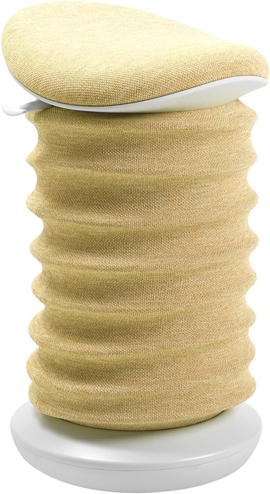 TOPSTAR Sitness 4D AGR-Zertifiziert Dynamischer Sitzhocker Papyrusweiß gelb Bild 1