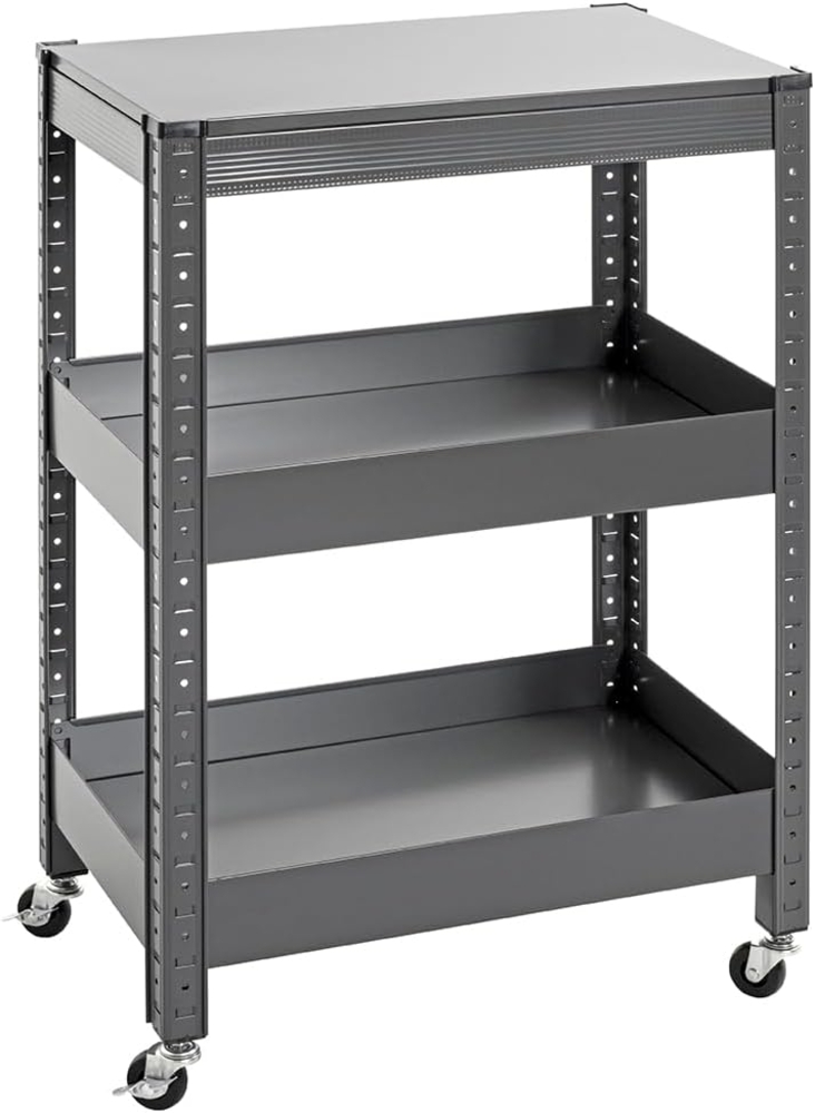 HAKU Möbel Servierwagen, anthrazit, Metall - Maße: B 50 x H 75 x T 32 cm, Style: Modern Bild 1