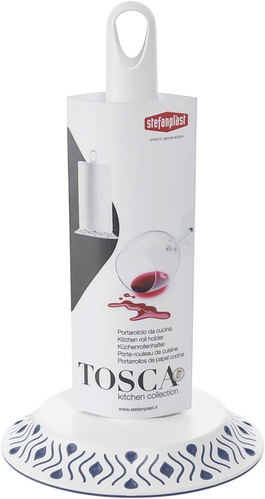 Stefanplast schale Tosca 29x13 cm weiß-blau Bild 1
