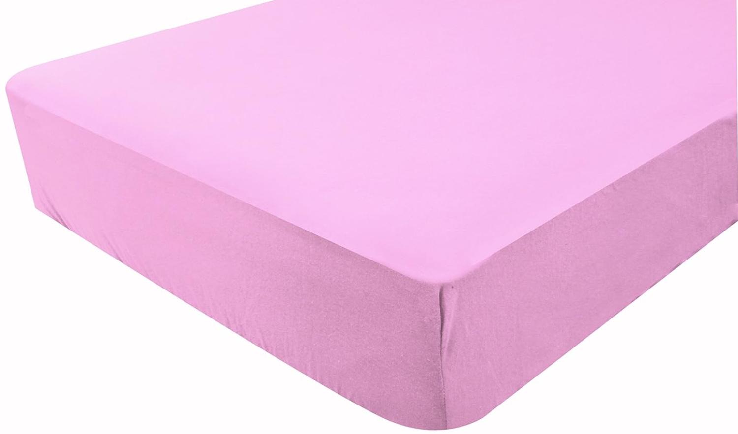 poyetmotte Spannbetttuch, wasserdicht, 60 x 120 cm, rosa Bild 1