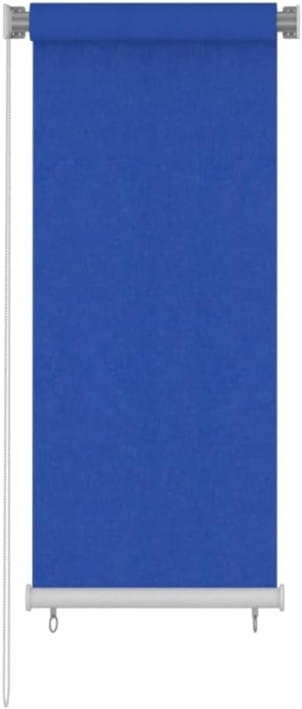vidaXL Außenrollo 60x140 cm Blau HDPE Bild 1