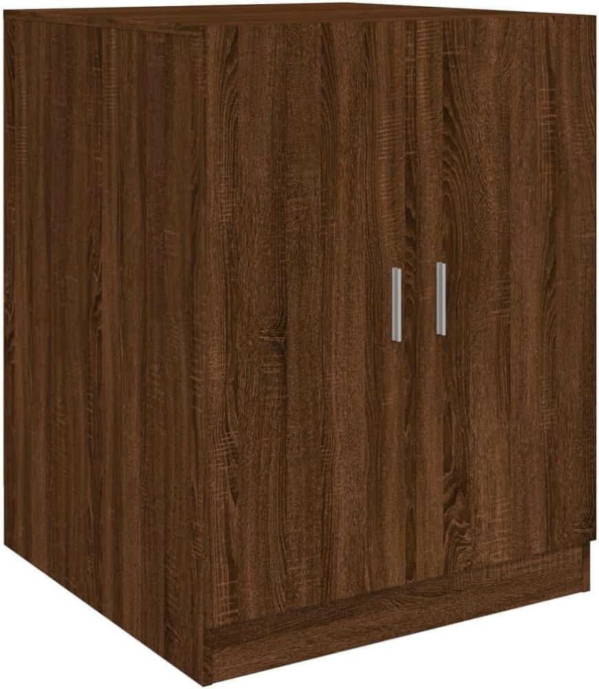 vidaXL Waschmaschinenschrank, Holz, 91,5 x 70,5 x 71,5 cm, Braune Eiche Bild 1