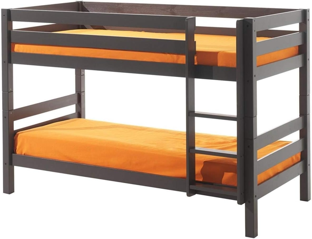 Vipack 'Pino' Etagenbett 90x200 cm, taupe, Kiefer massiv Bild 1