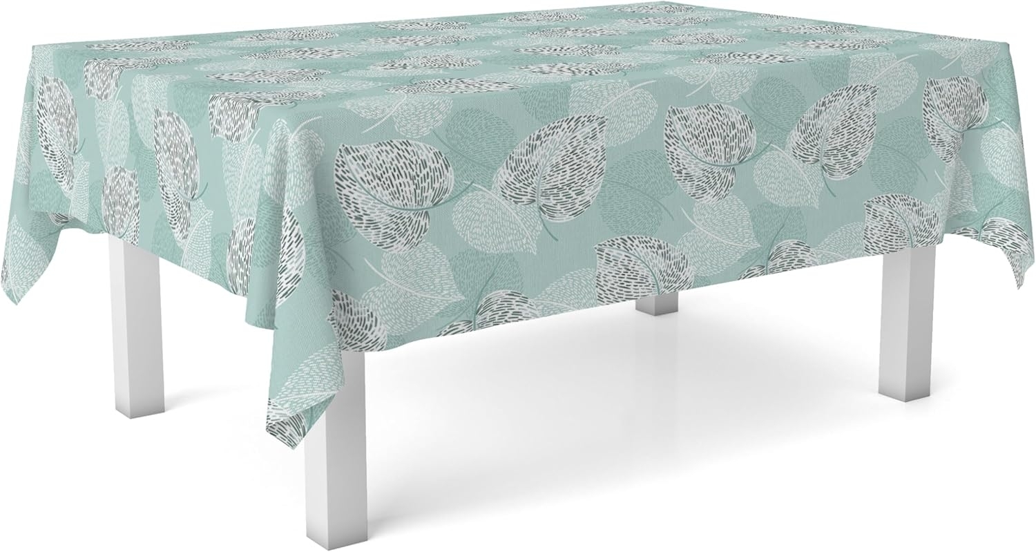 Martina Home Wachstuch-Tischdecke, SIL, Wassergrün, 220x140 cm Bild 1