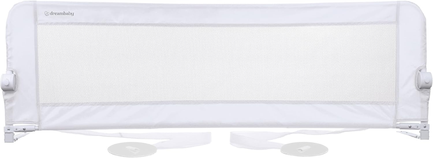 Dreambaby Nicole Bettschutzgitter für Kleinkinder – extra breit 150 cm & 50 cm hoch – einfache Montage, waschbarer Bezug, sicherer Übergang vom Kinderbett zum Bett – passend für King-Size-Betten – Bild 1