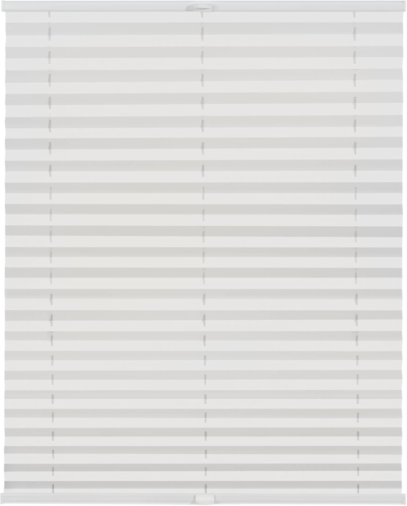 Lichtblick Sonnenschutzsysteme GmbH Thermo-Plissee Ljungby 40 cm x 100 cm (BxL) Weiß Tageslicht mit Hitzeschutz; einfache Installation mit Klemmträgern; verspannt Bild 1