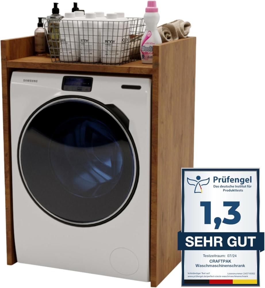 CraftPAK Waschmaschinenumbauschrank für Waschmaschine & Wäschetrockner - Überbauschrank Bild 1