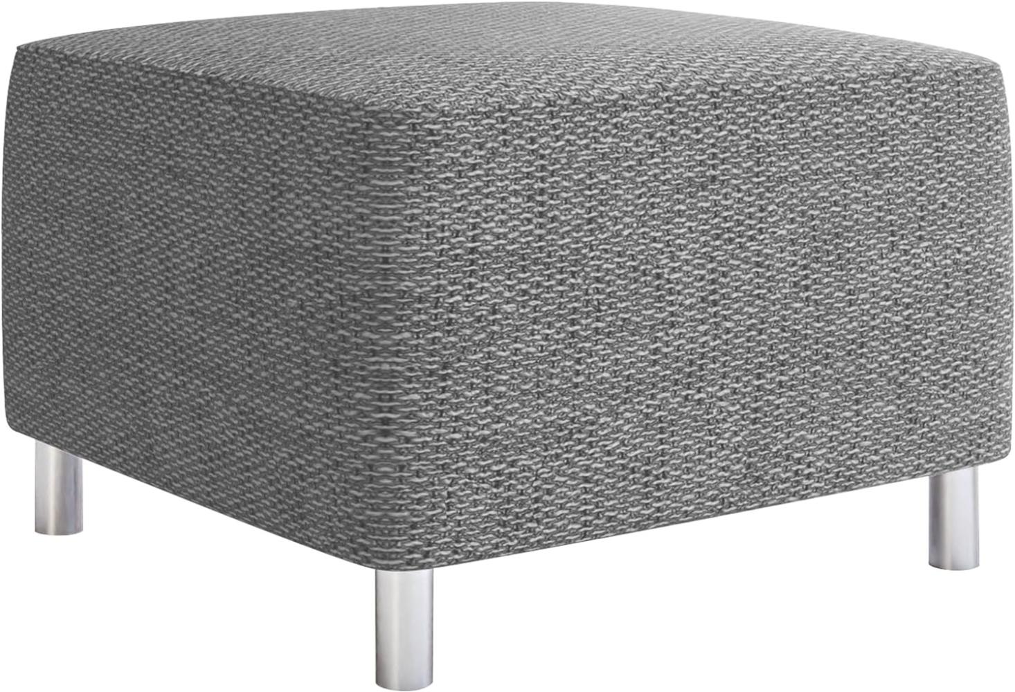 Moderner Polsterhocker Dover, Sitzhocker Hocker Sitzbank Fußbank Pouf Farbauswahl (Lawa 05) Bild 1