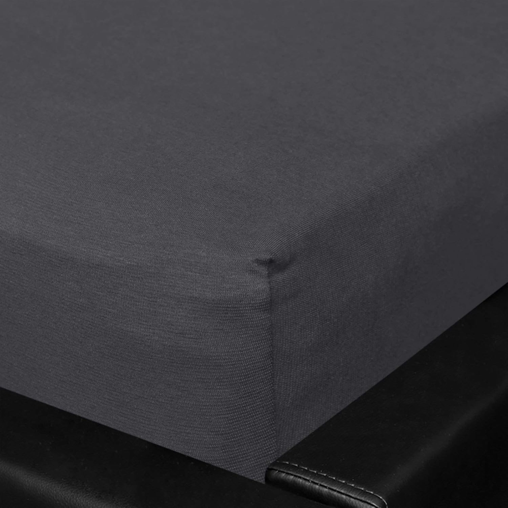 BettwarenShop Jersey Spannbettlaken Vario-Stretch|80x200 - 80x220 cm| titanium Bild 1