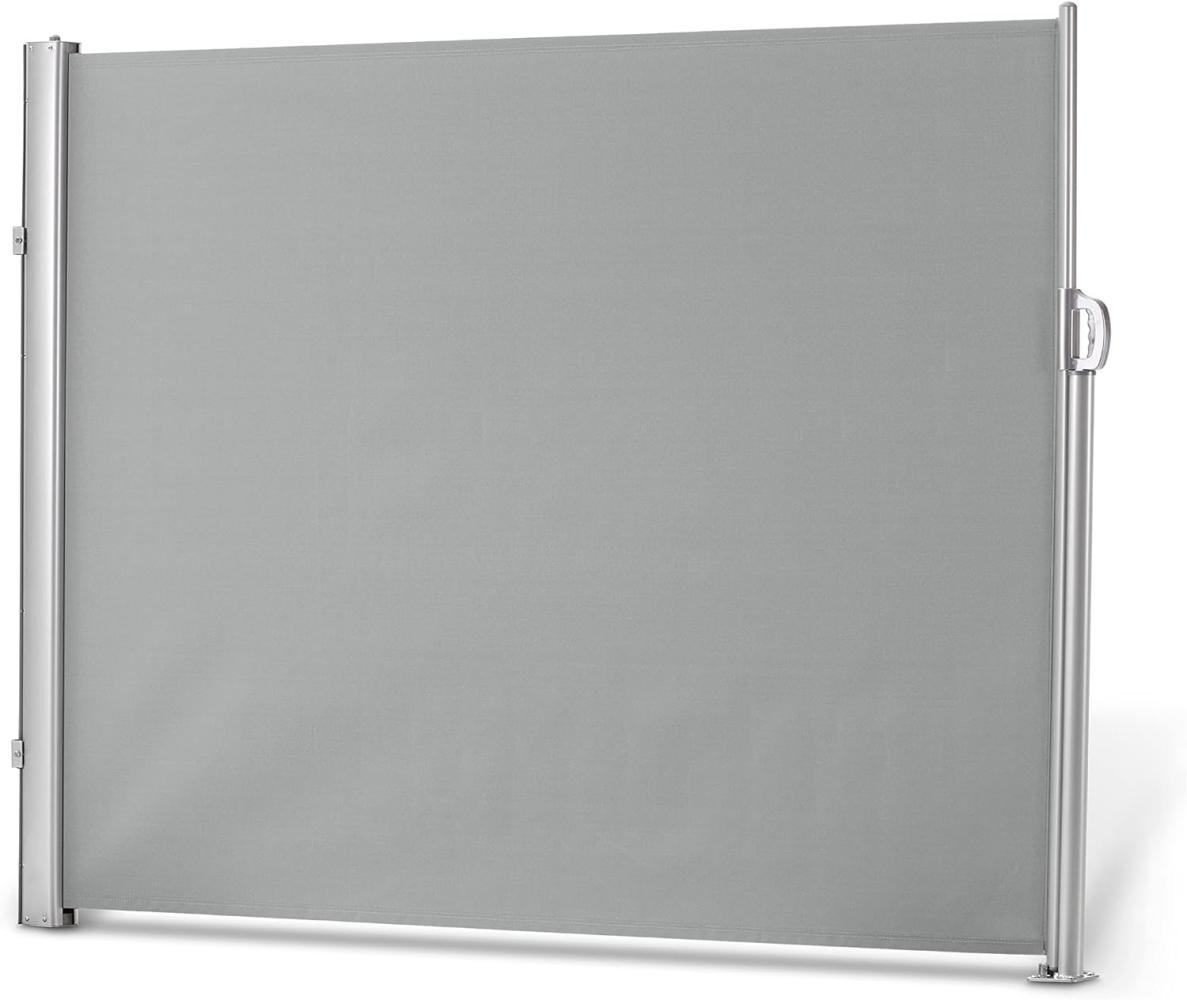 Leco ausziehbare Seitenmarkise, Aluminium-Stahlrohr-Mix, lichtgrau, 180 x 300 cm (H x L) Bild 1