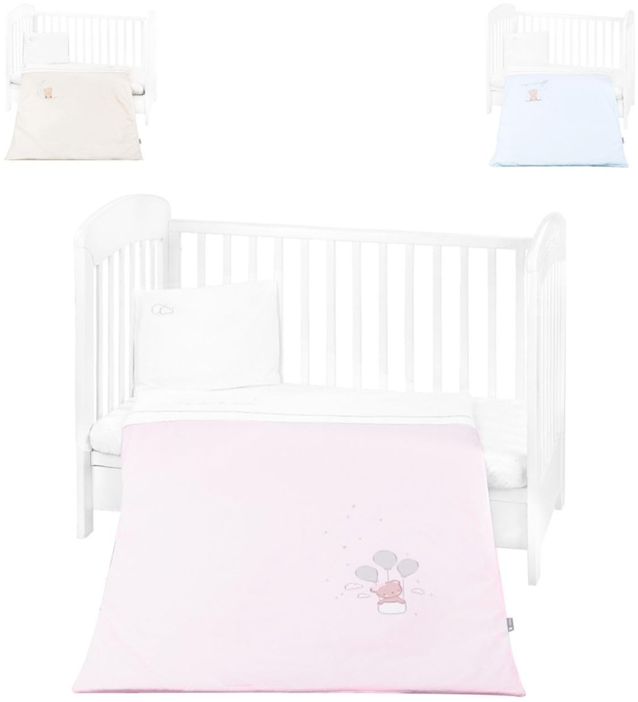 Kikkaboo Babybettwäsche-Set Dream Big 3-tlg. Bezug 135 x 95 Kissen 45 x 35 Laken rosa Bild 1