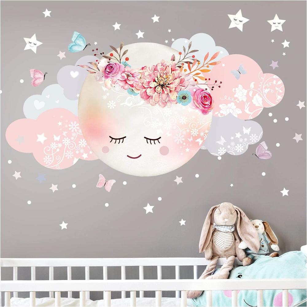 Little Deco Wandsticker 'Mond & Wolken' Bild 1