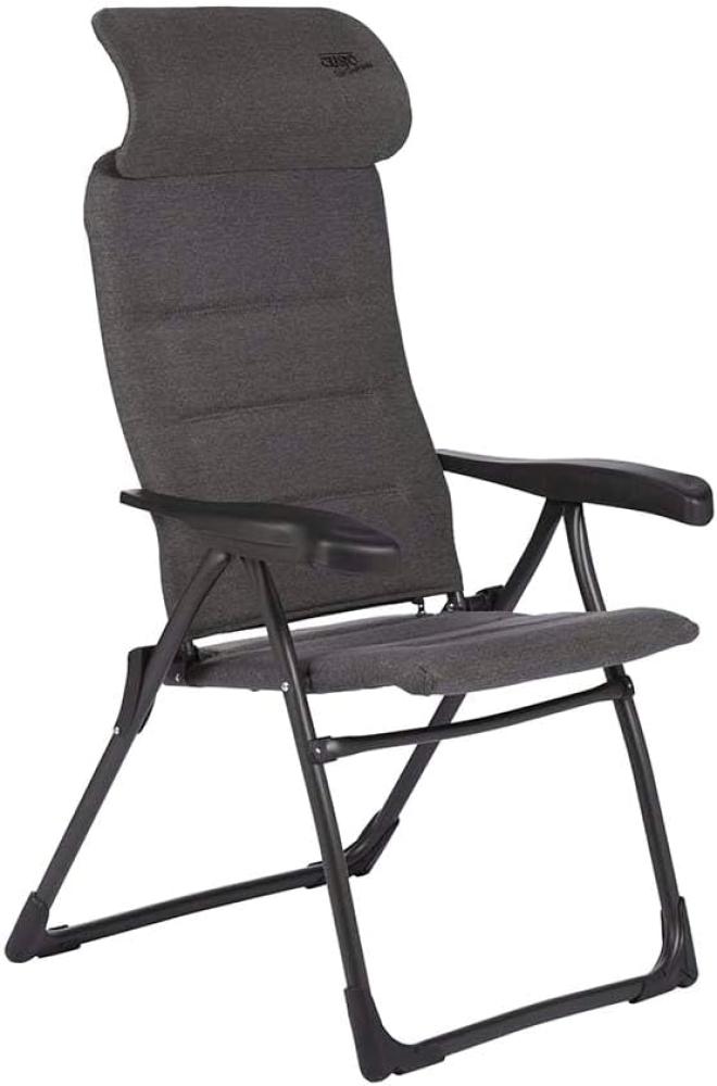 Crespo Campingstuhl Liegestuhl AP 215 Tex Supreme Compact Klappstuhl Faltstuhl, Grau, Einheitsgröße Bild 1